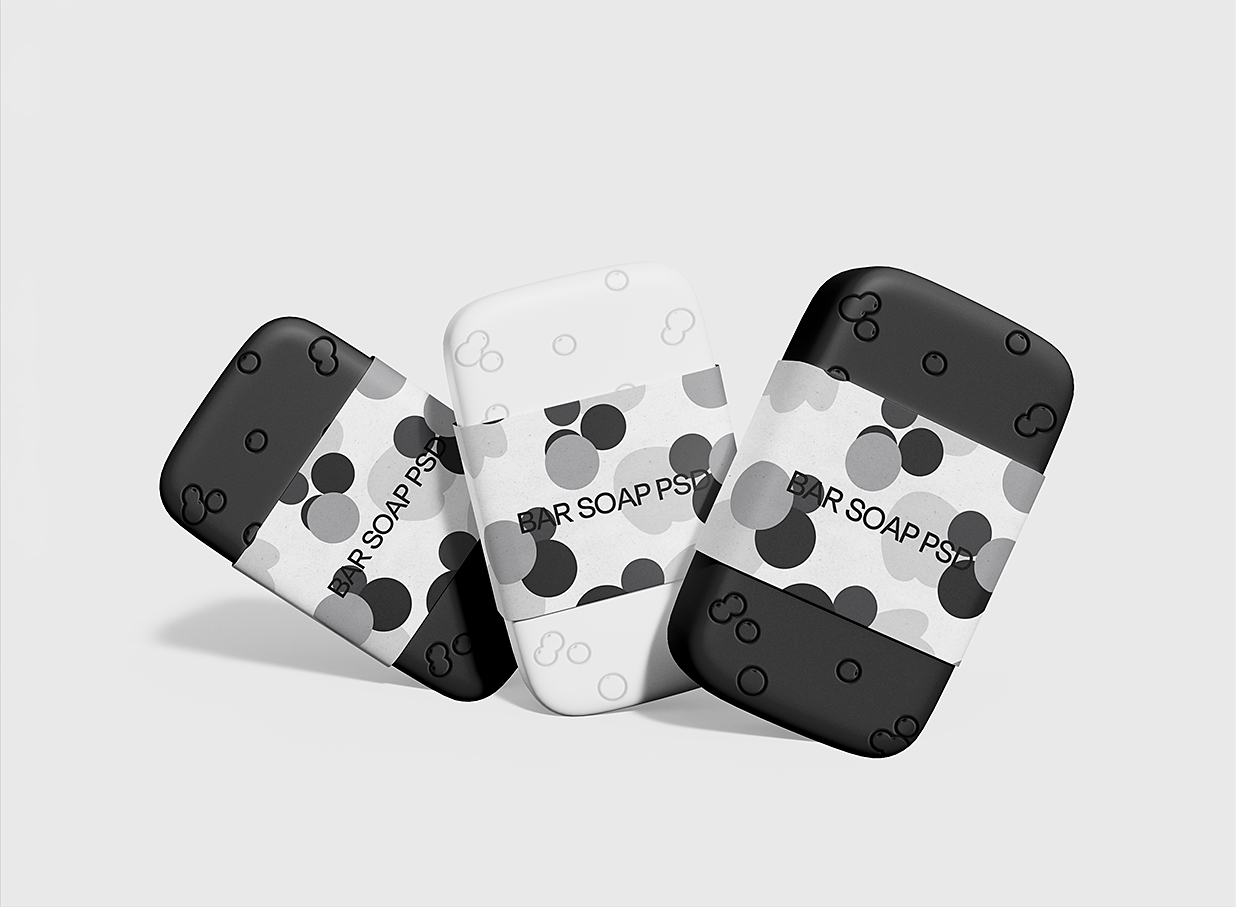 香皂肥皂包装样机mockup插图