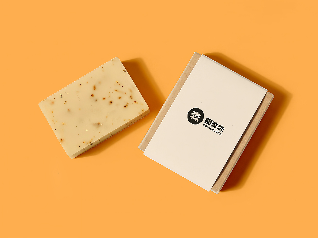 带包装的手工肥皂香皂样机mockup插图