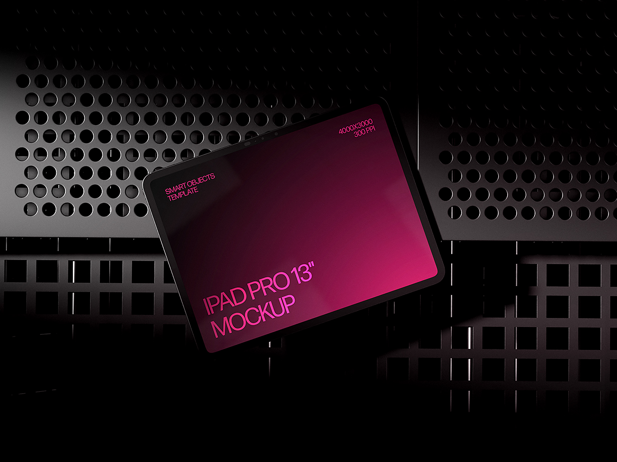 M4 iPad Pro 平板样机mockup插图