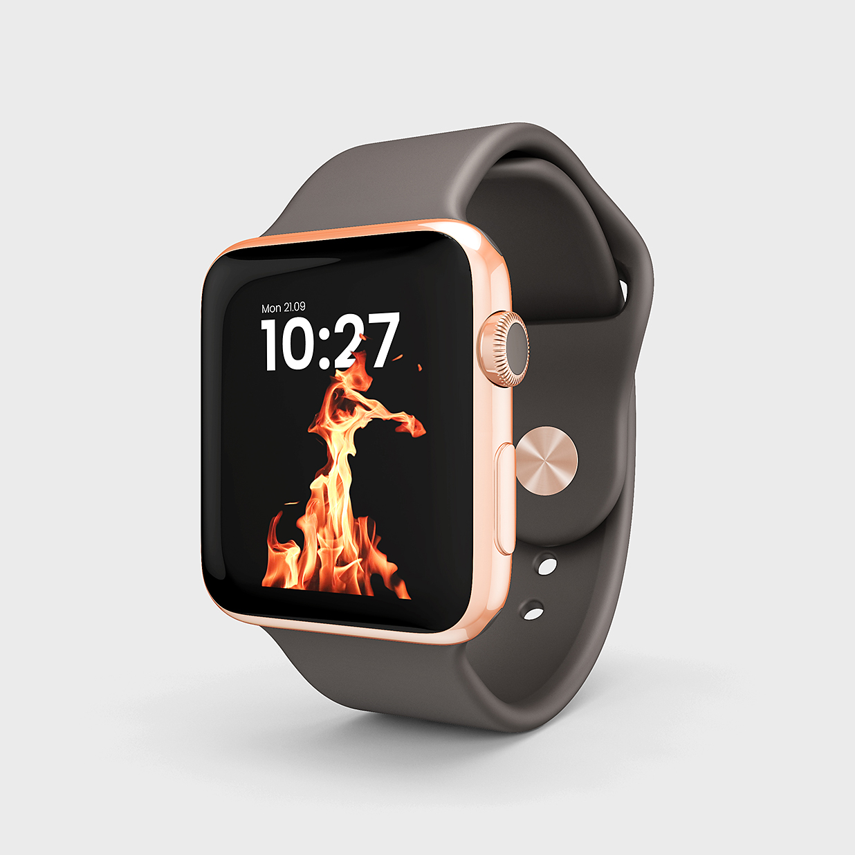 带运动表带的Apple Watch苹果手表样机mockup插图