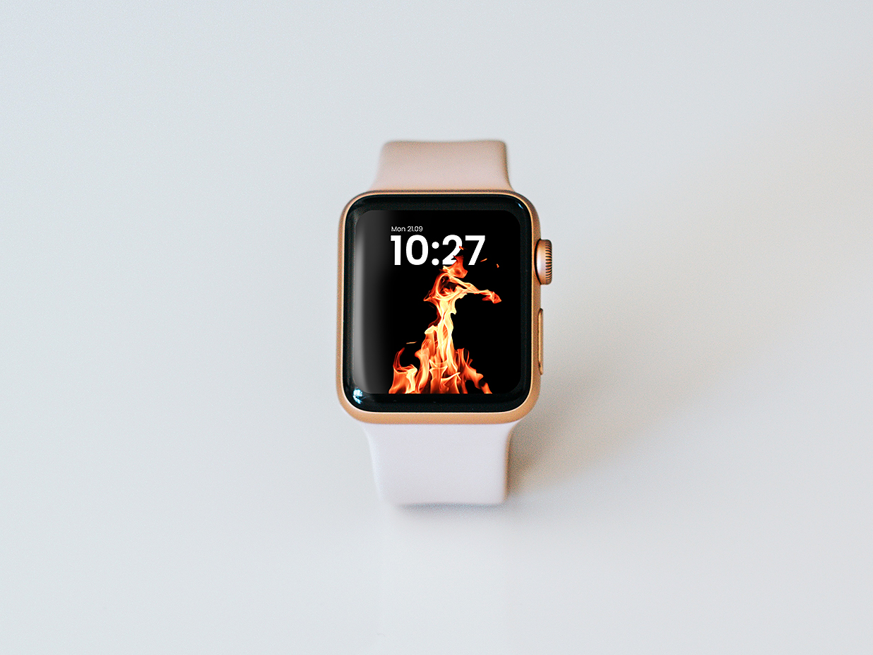 简约Apple Watch苹果手表样机mockup插图