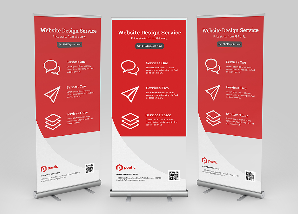 高质感易拉宝样机mockup插图