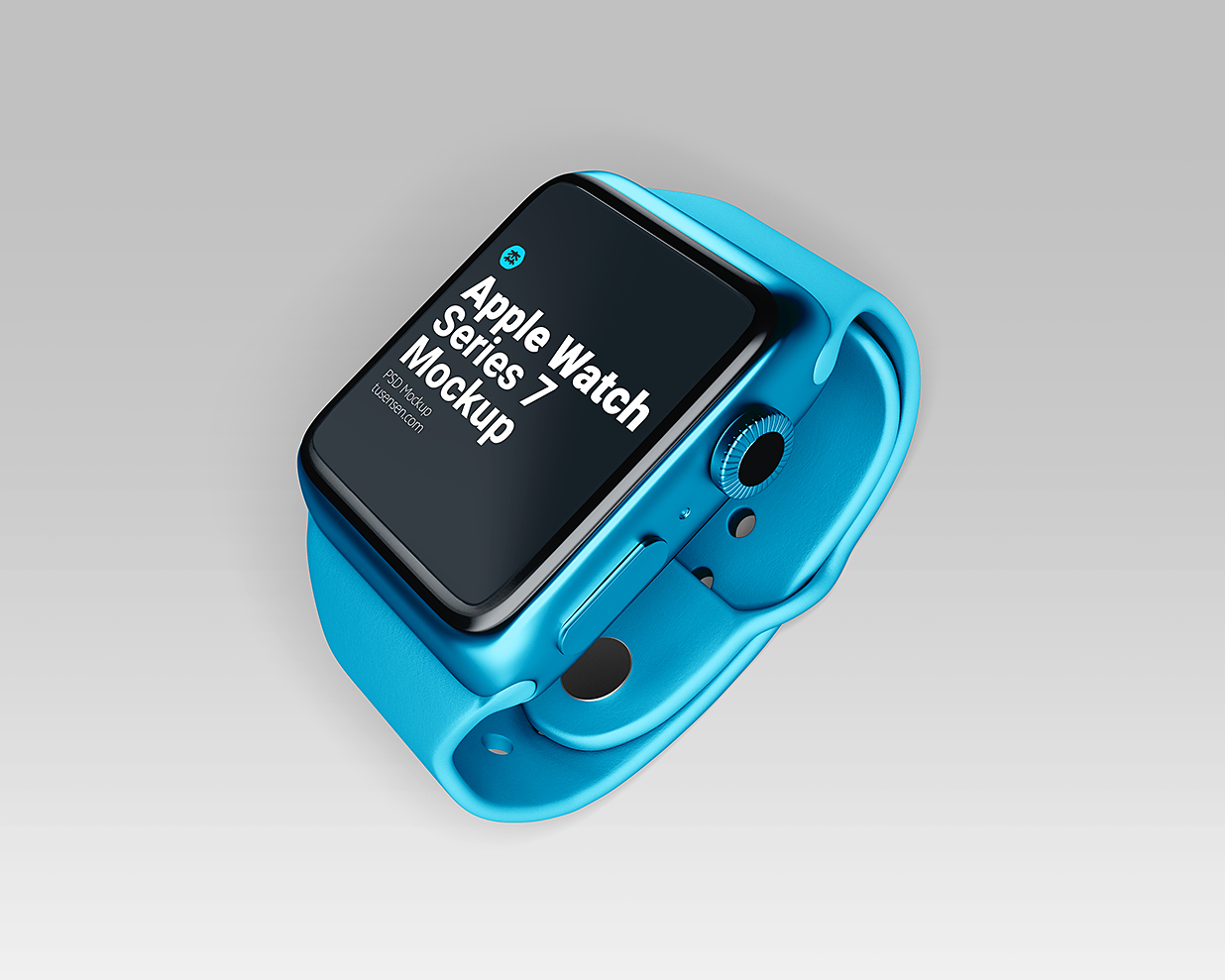 Apple Watch Series 7 苹果手表样机mockup3组插图