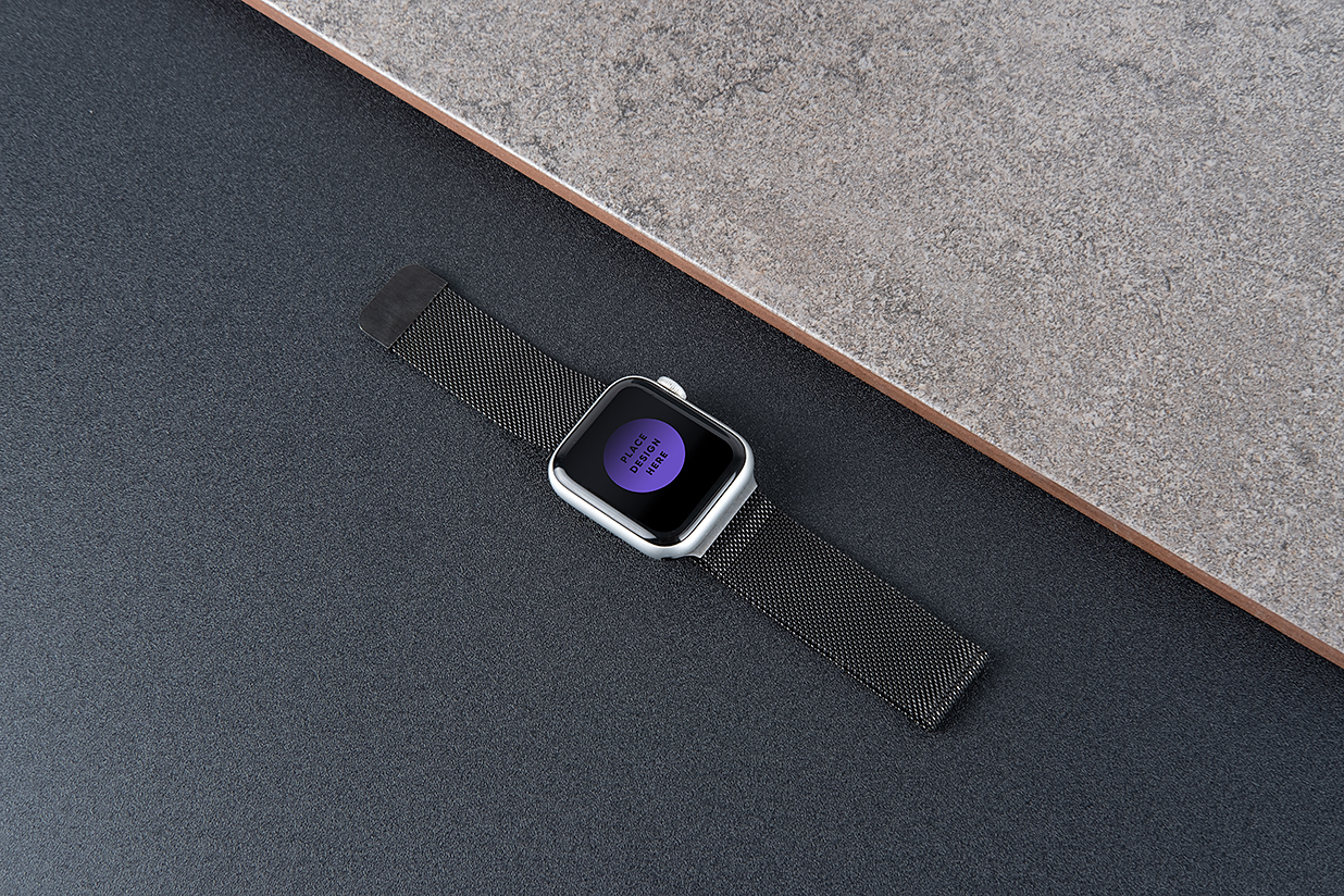 带场景的Apple Watch苹果手表样机mockup4组插图