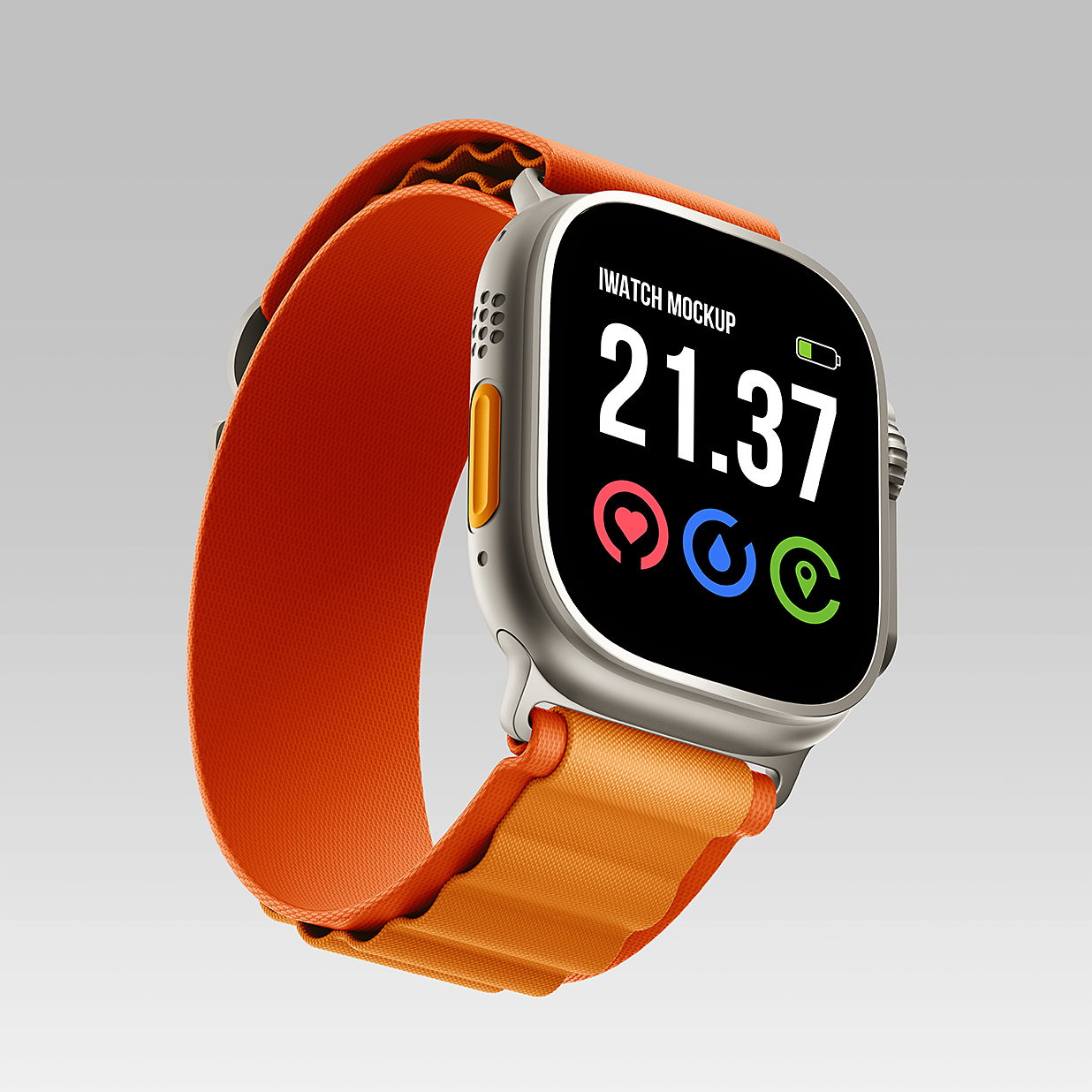 Apple Watch Ultra 苹果手表样机mockup3组插图