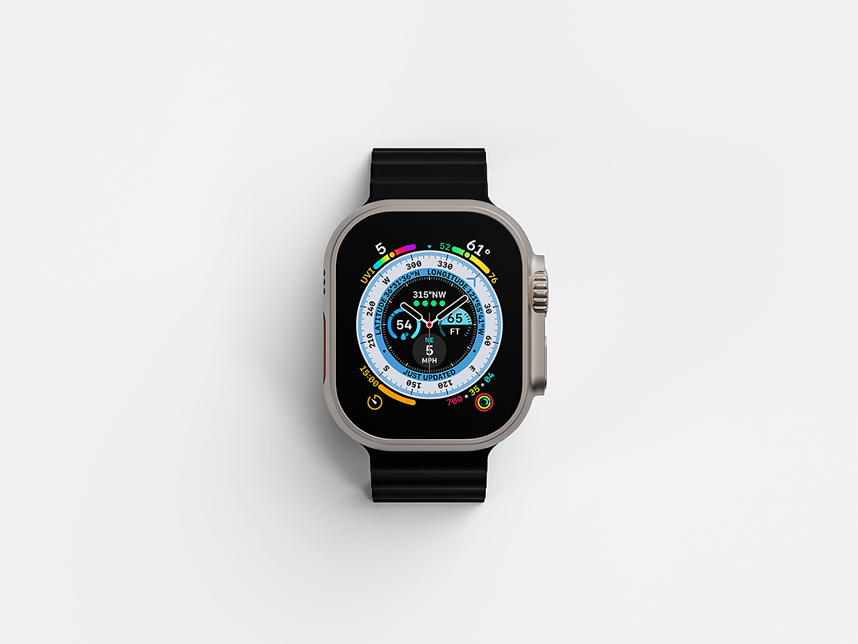Apple Watch Ultra 苹果手表样机mockup插图