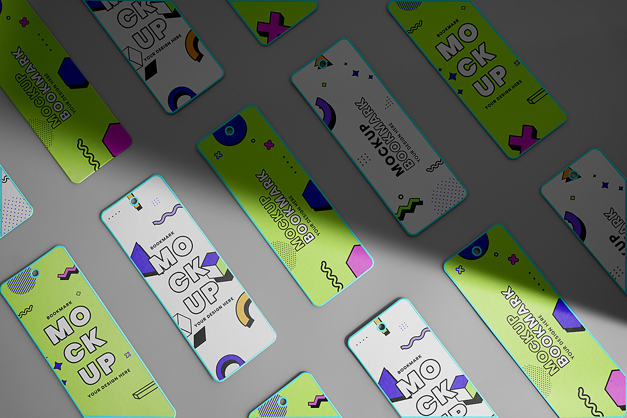 精致的书签样机mockup2组插图