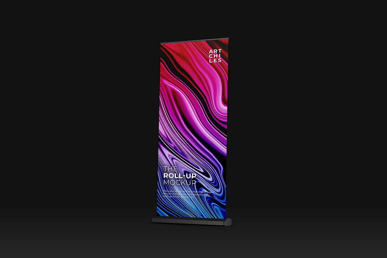 易拉宝样机mockup插图