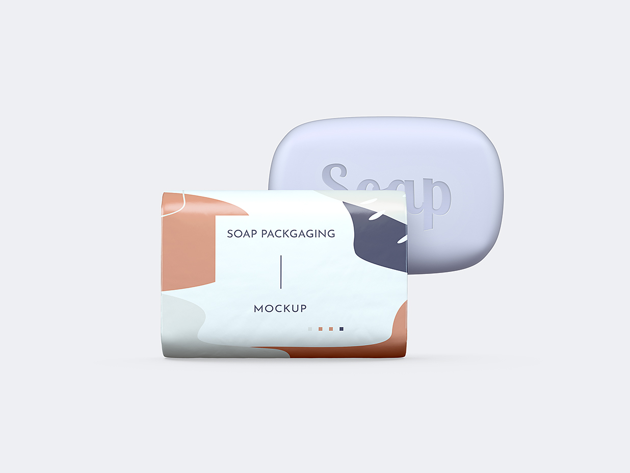 带包装盒的肥皂样机mockup插图