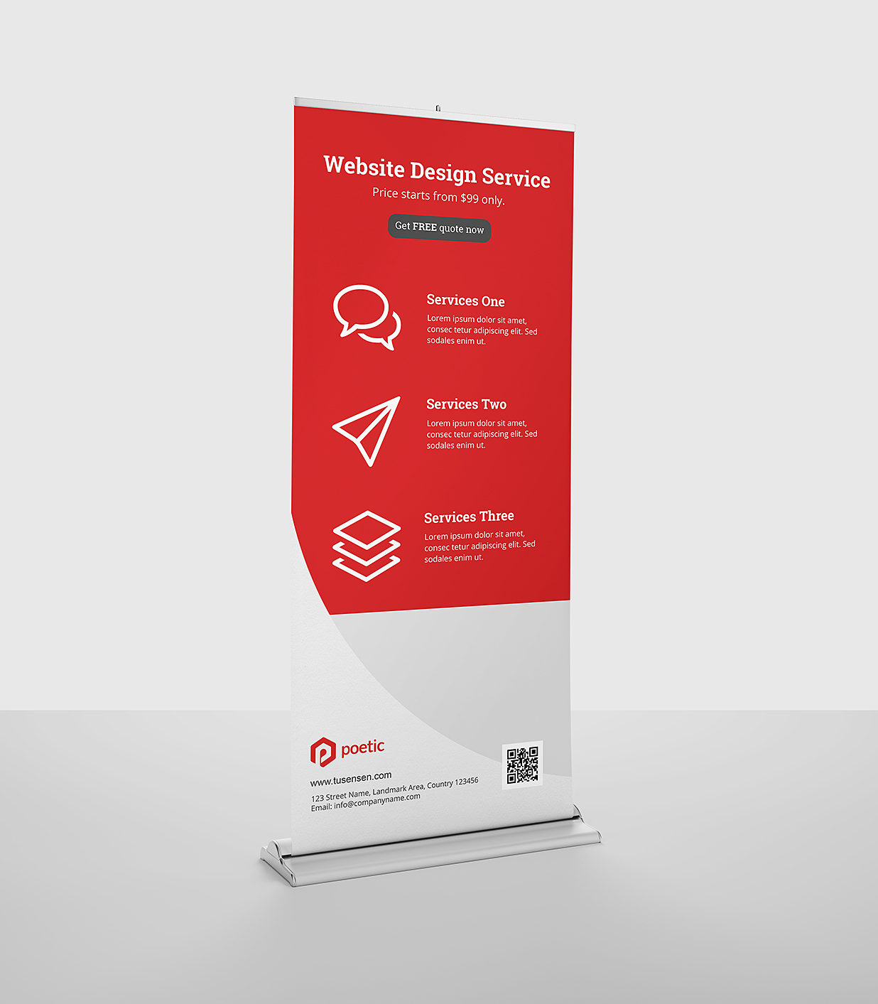 高质感易拉宝样机mockup10组插图