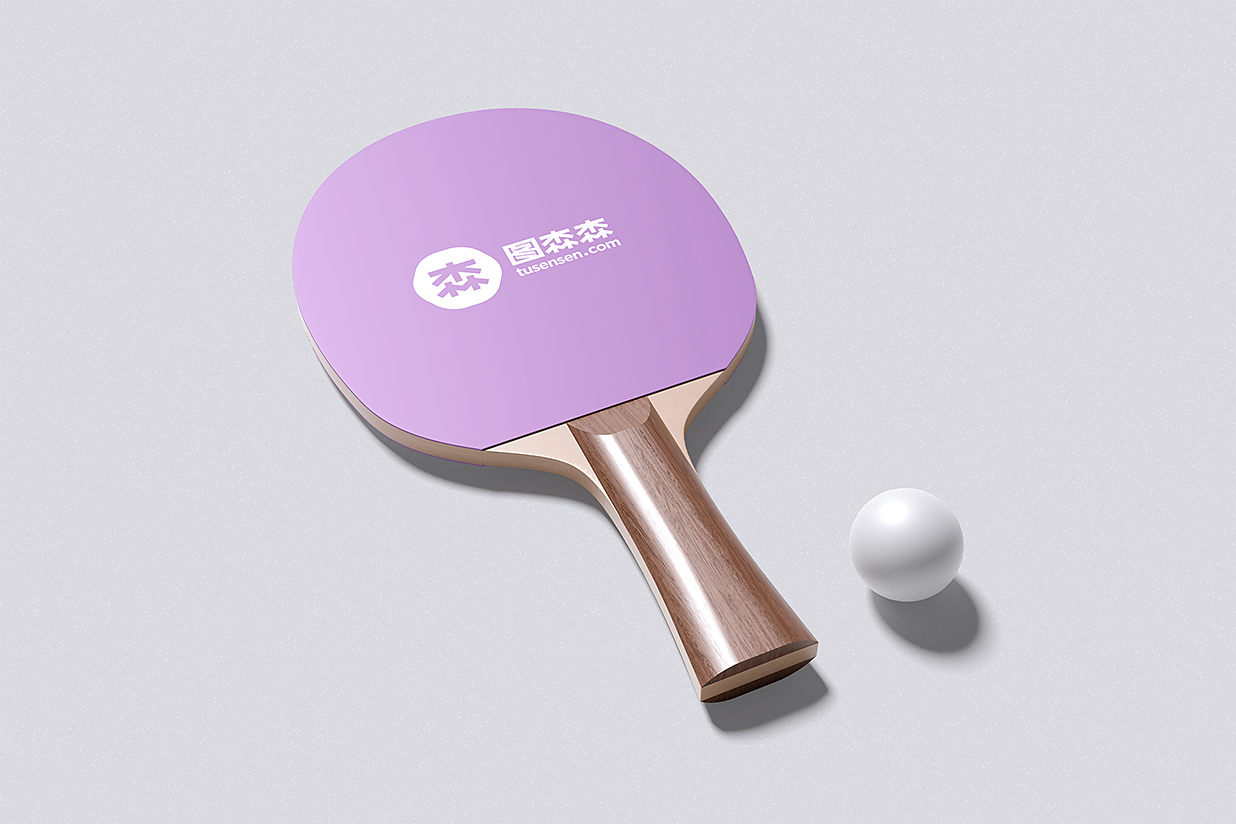 乒乓球拍样机mockup4组插图