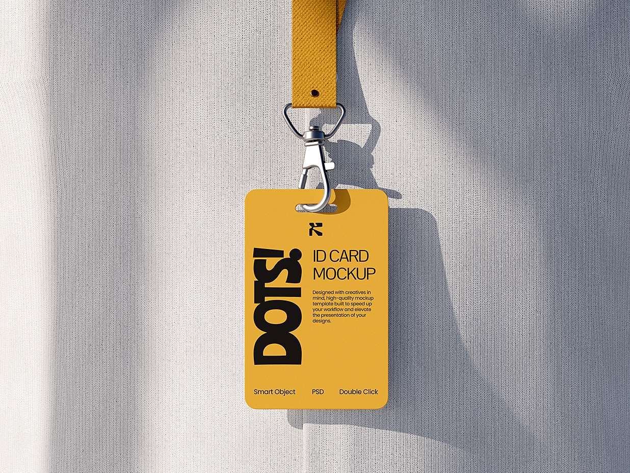带衣服场景的工牌工作证胸牌样机mockup2组插图