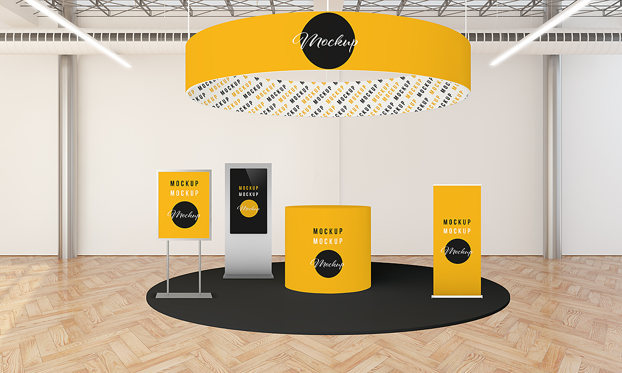 贸易展位样机 mockup插图