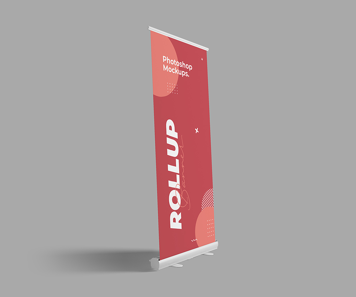 精致易拉宝样机mockup3组插图