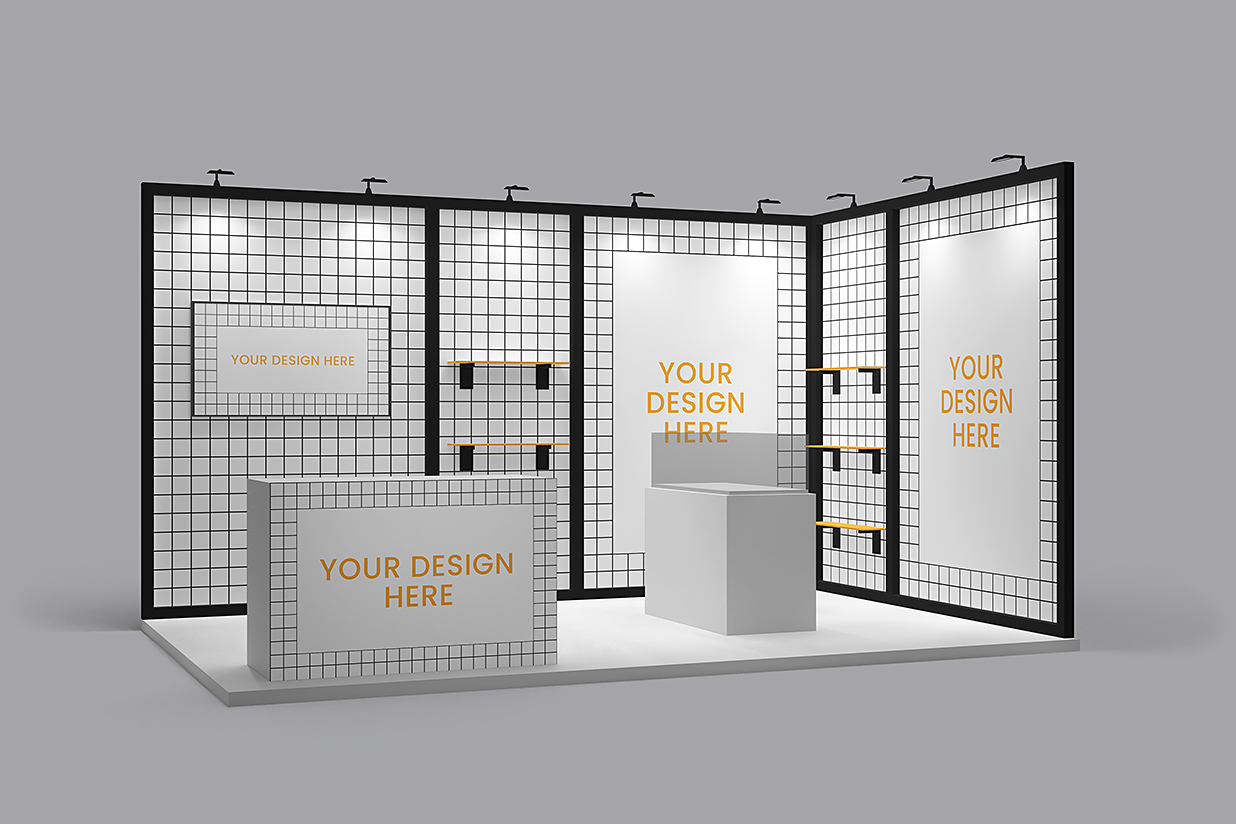 展位样机 mockup3 组插图