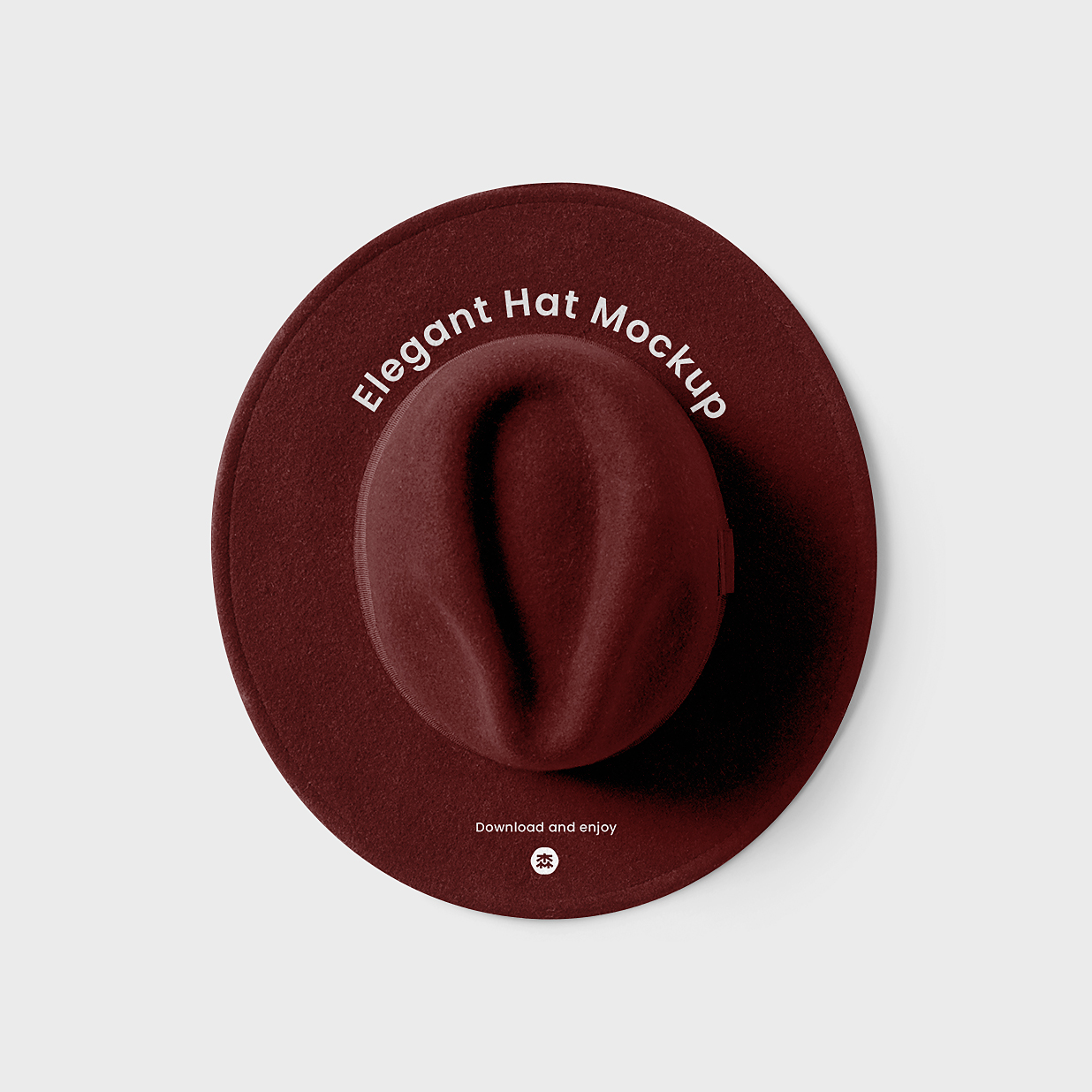 优雅的帽子样机 mockup插图