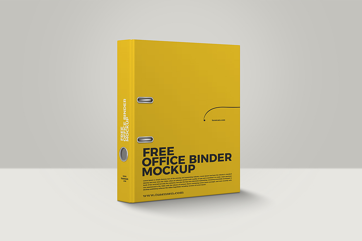 办公室文件夹活页夹档案夹样机mockup插图