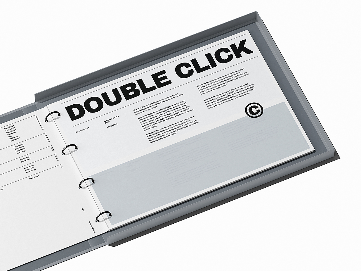 文件夹活页夹样机mockup插图