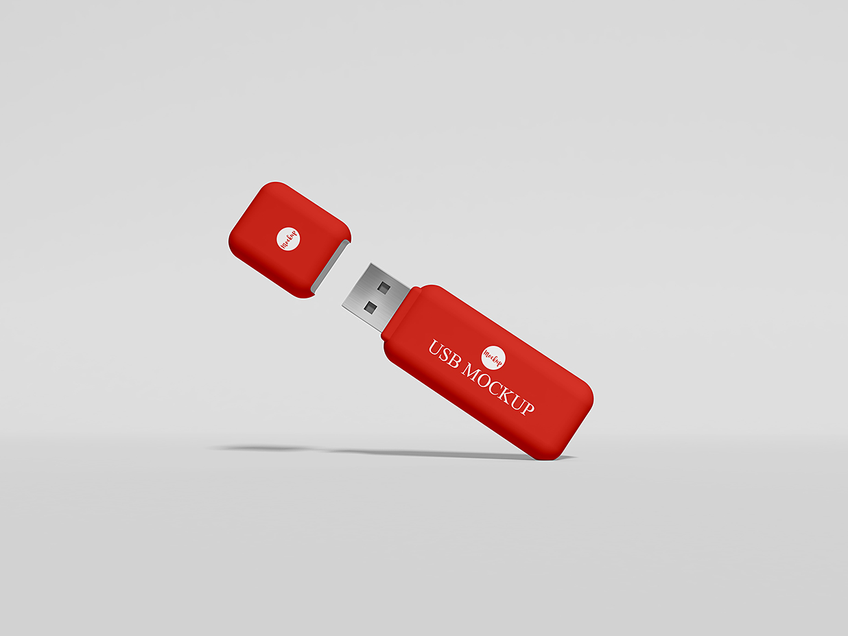 精致的U盘样机mockup插图