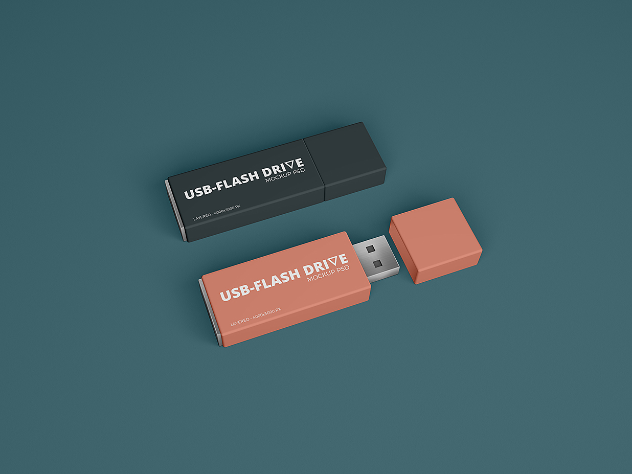 精致的U盘样机mockup插图