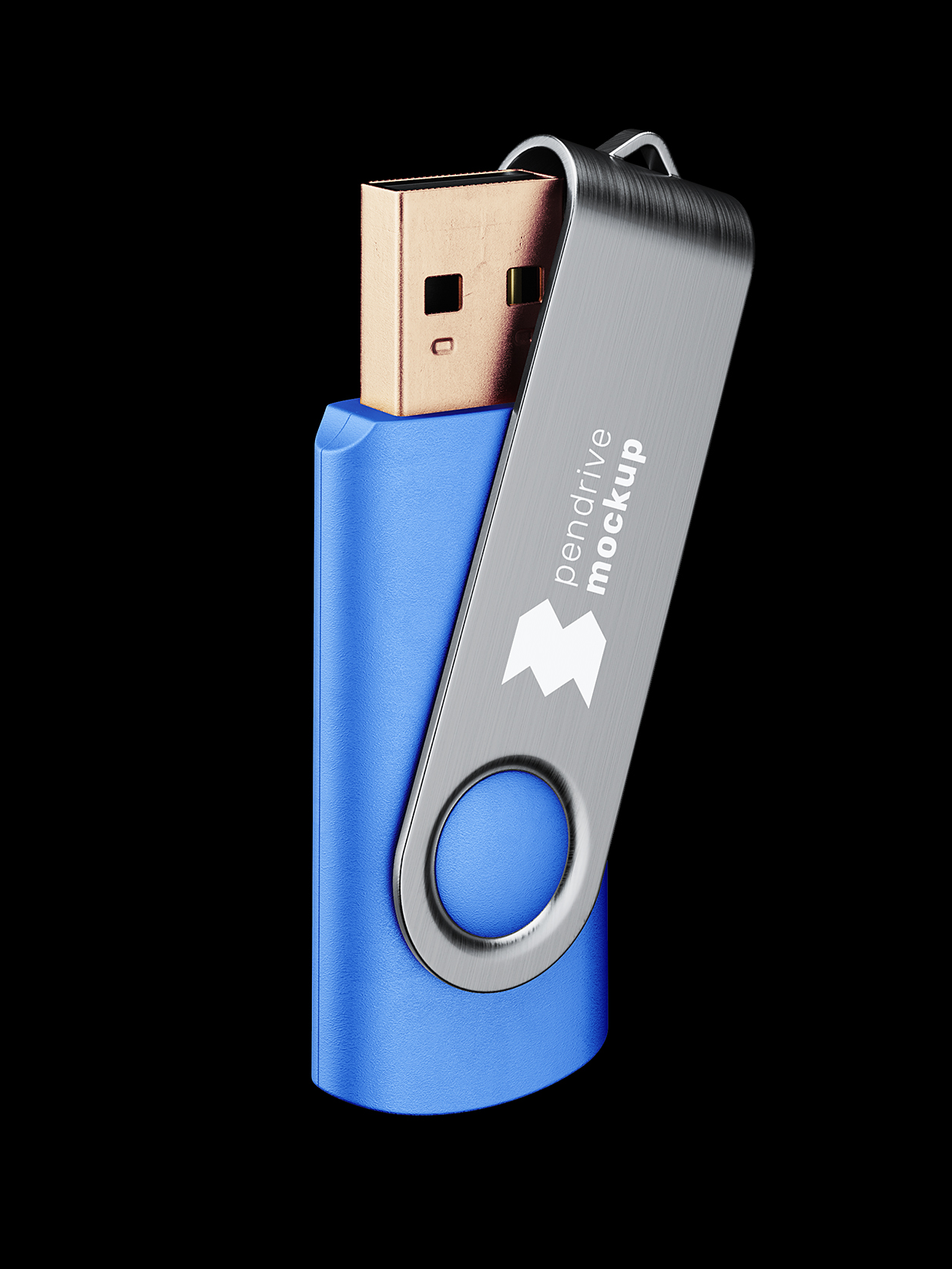 高质感U盘样机mockup4组插图
