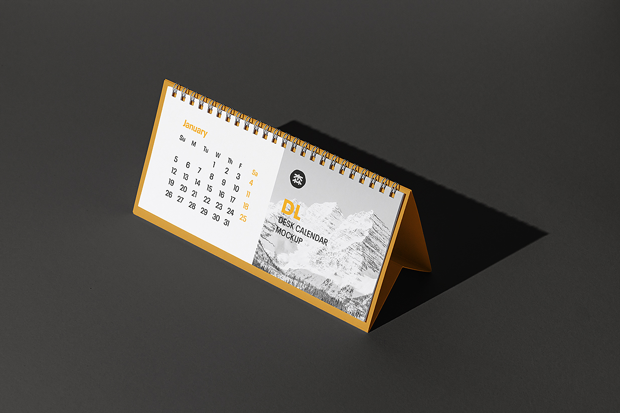 台历日历样机mockup插图