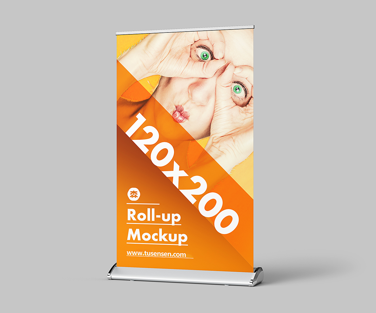 高质感易拉宝样机mockup3组插图