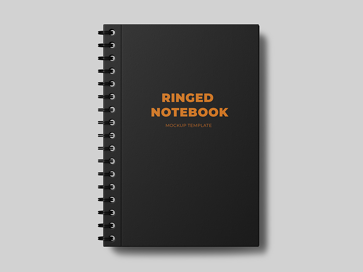 活页线圈笔记本记事本本子样机mockup插图