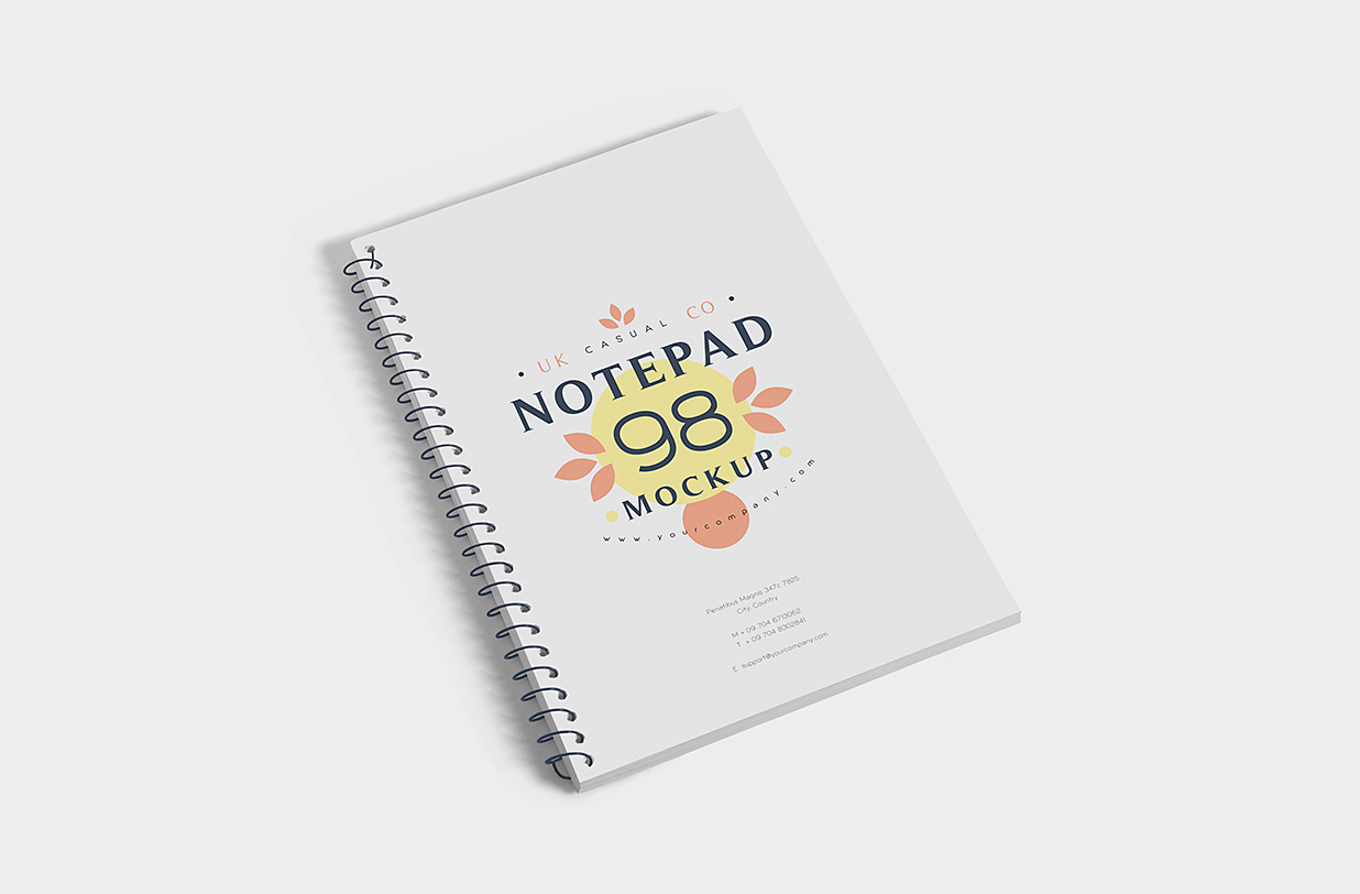 活页线圈笔记本记事本本子样机mockup2组插图