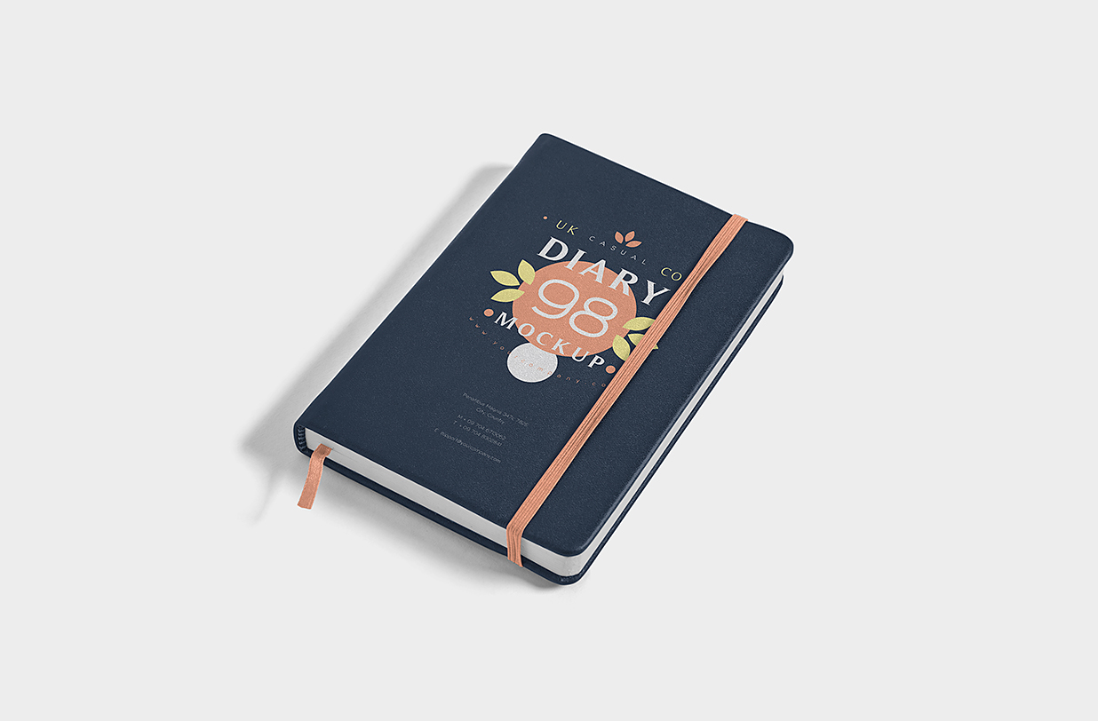 高质感笔记本记事本本子样机mockup4组插图