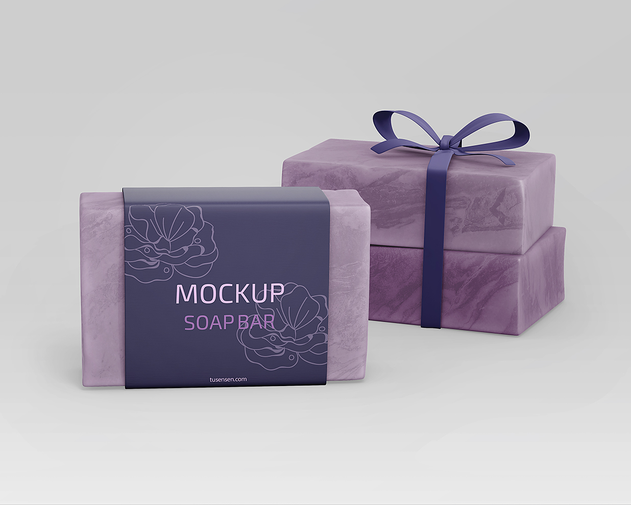 带包装盒的手工肥皂样机mockup2组插图