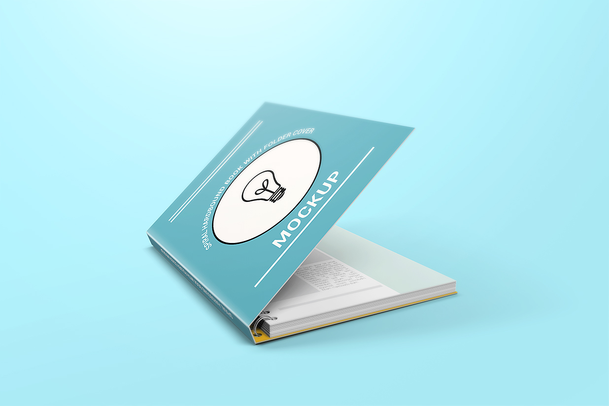 活页线圈精装笔记本记事本本子样机mockup7组插图