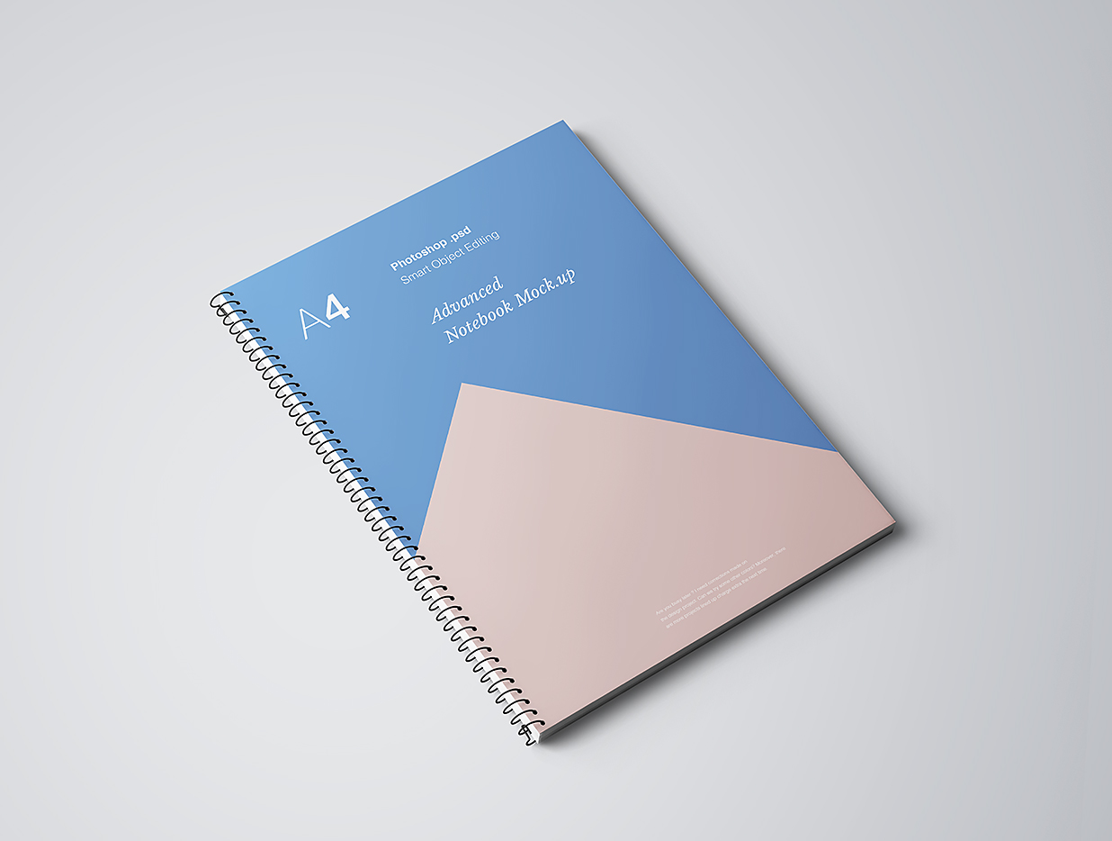 高质感活页线圈精装笔记本记事本本子样机mockup7组插图