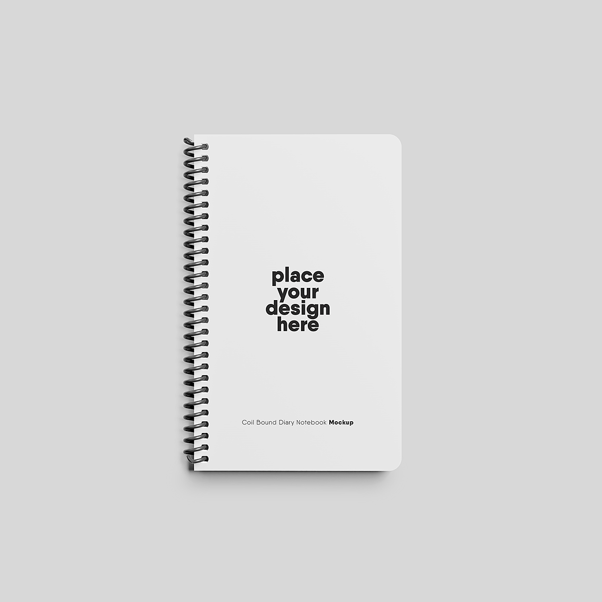 精致的线圈笔记本记事本本子样机mockup4组插图