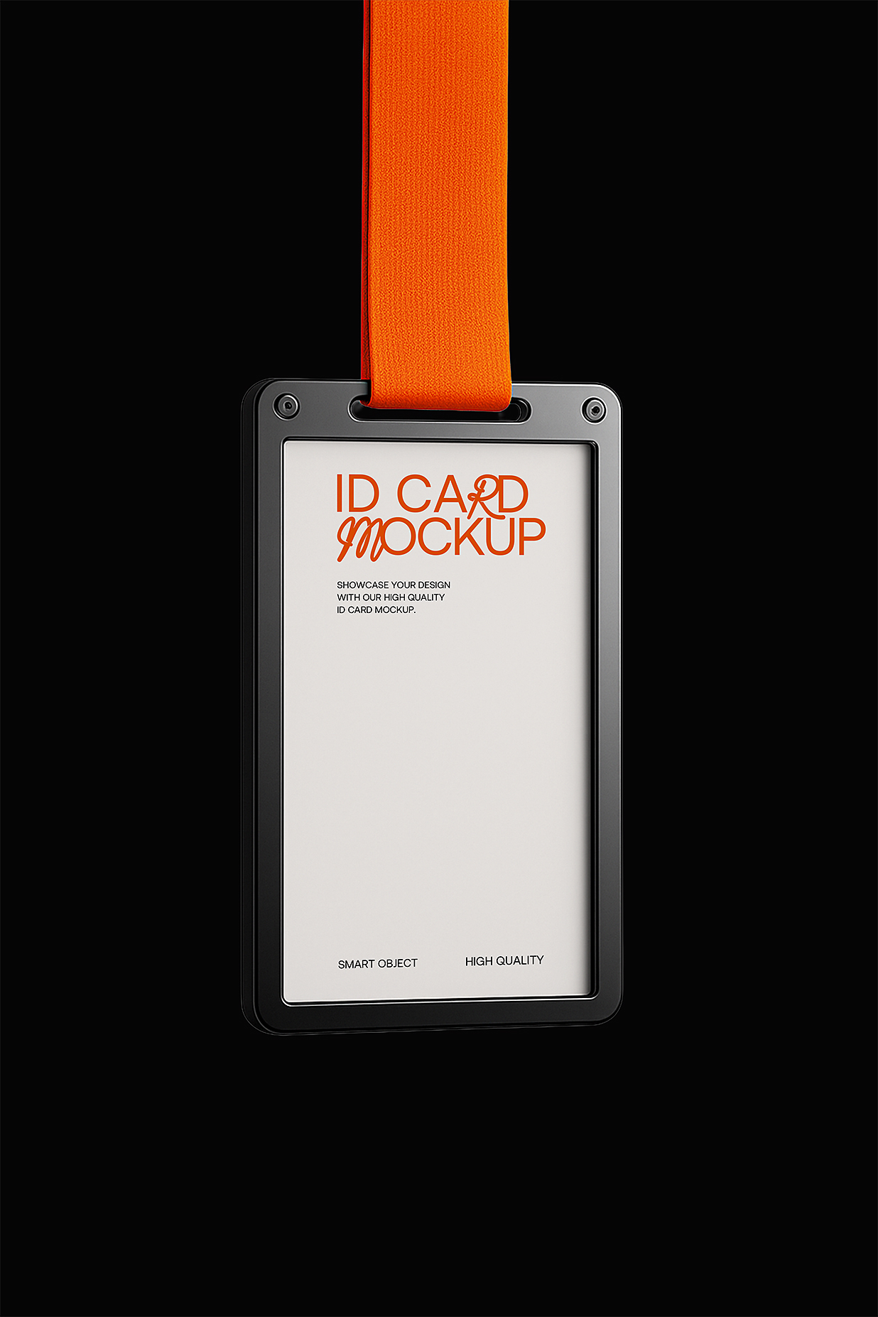 极简工牌工作证胸牌样机mockup插图