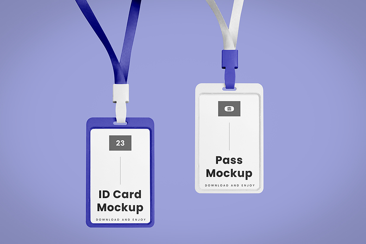 工牌工作证胸牌样机mockup插图