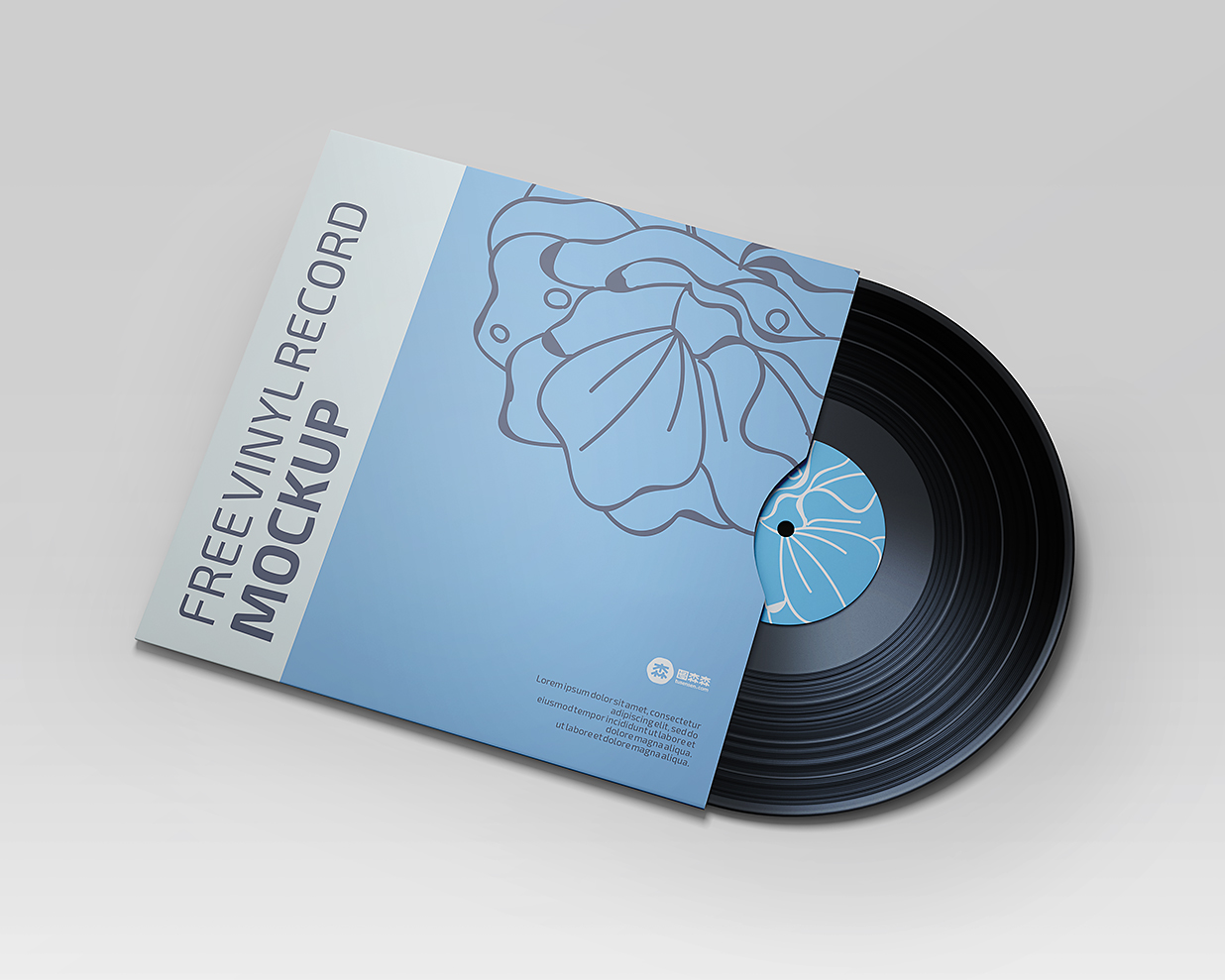 黑胶唱片样机mockup2组插图