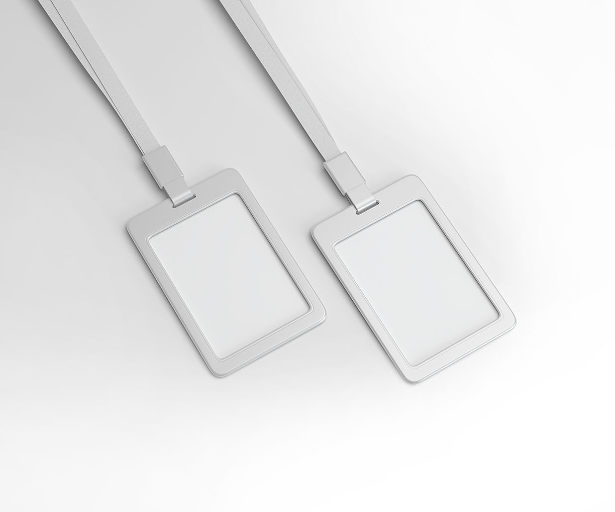 简约工牌工作证胸牌样机mockup插图