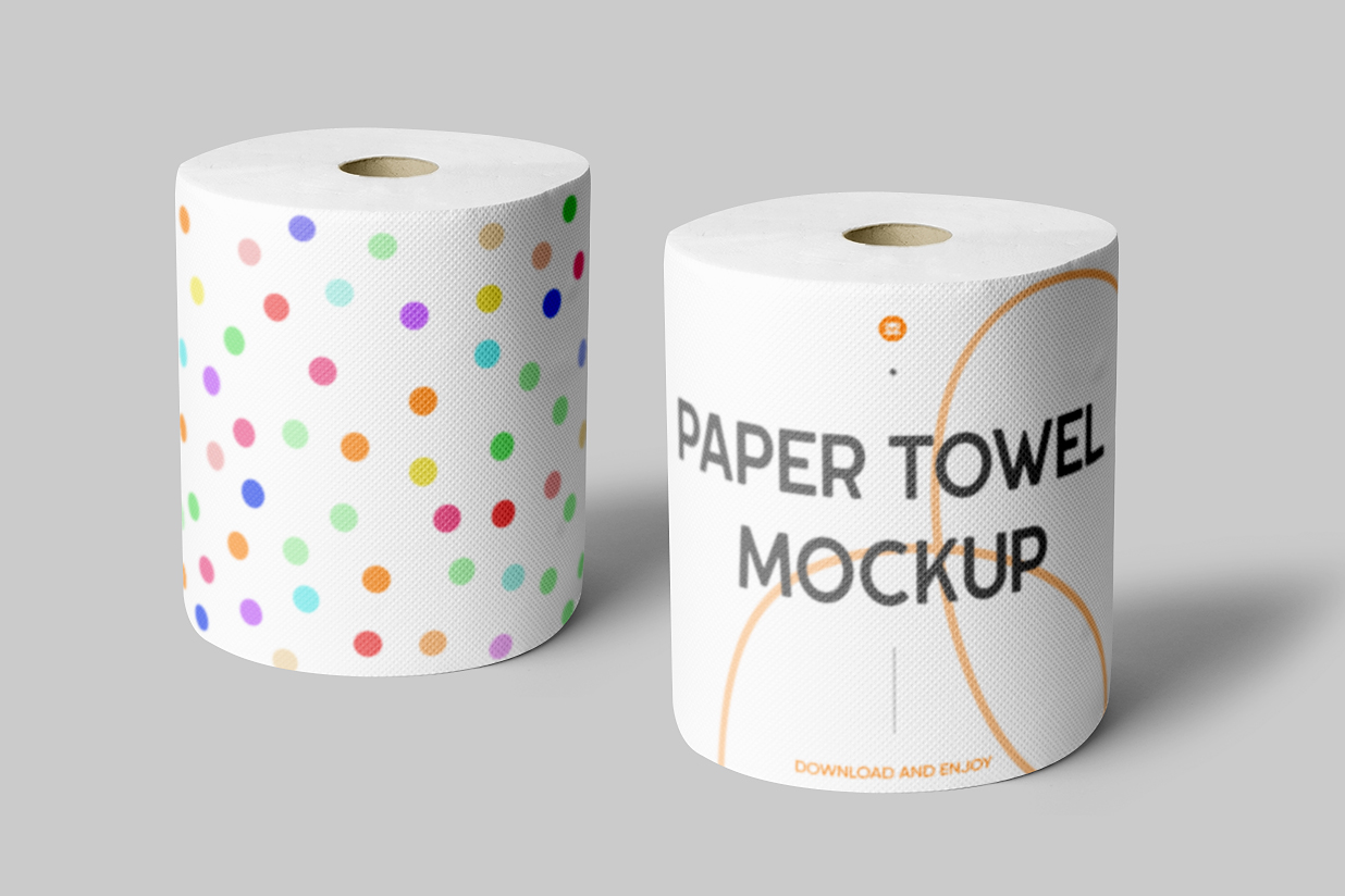 厨房纸巾卷纸卫生纸样机mockup插图