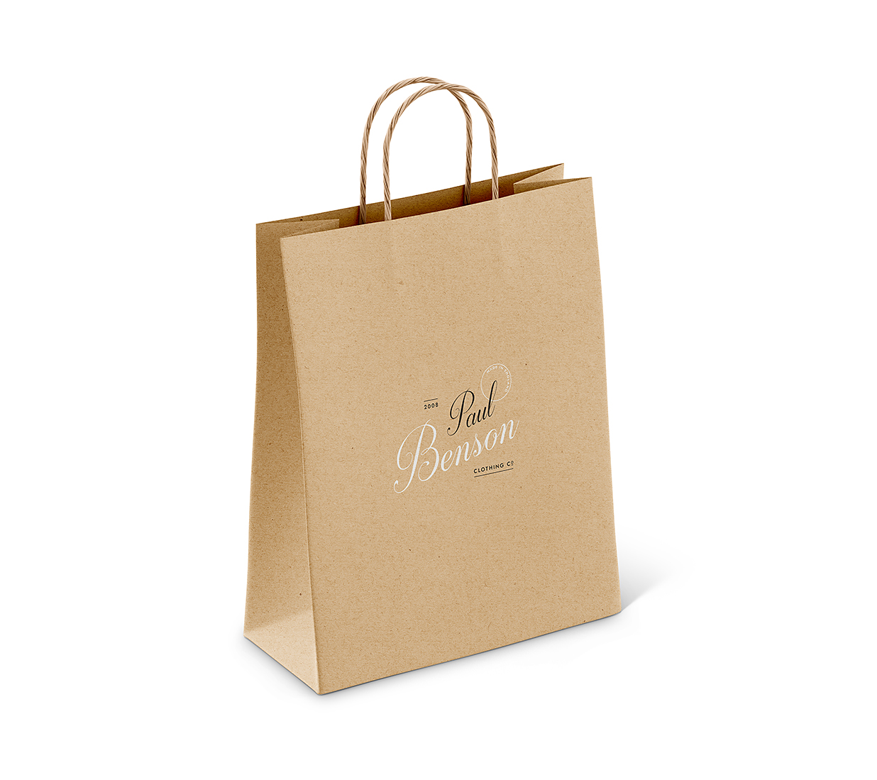 经典牛皮纸手提袋纸袋样机mockup2组插图