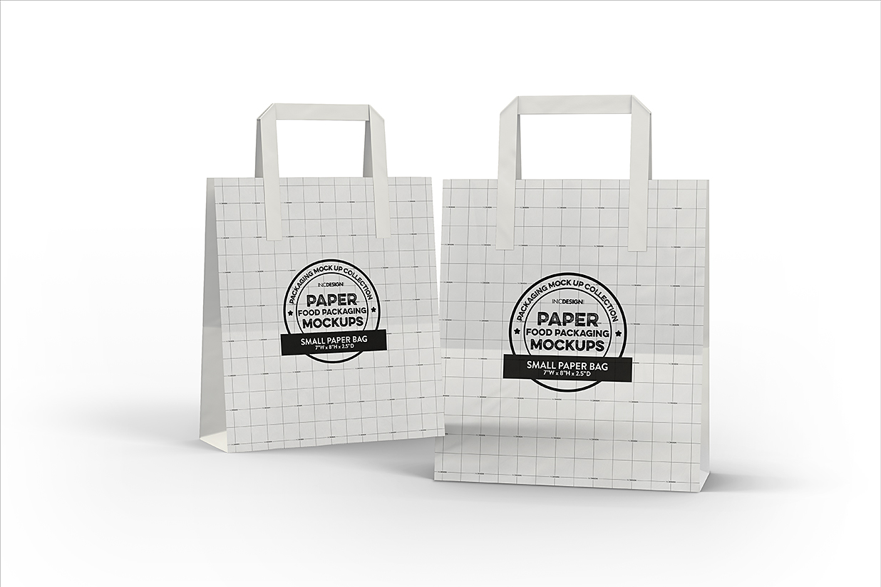 手提袋纸袋购物袋样机mockup插图