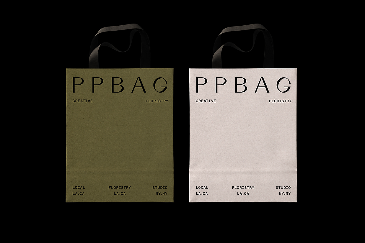 优雅的礼品袋手提袋纸袋样机mockup插图