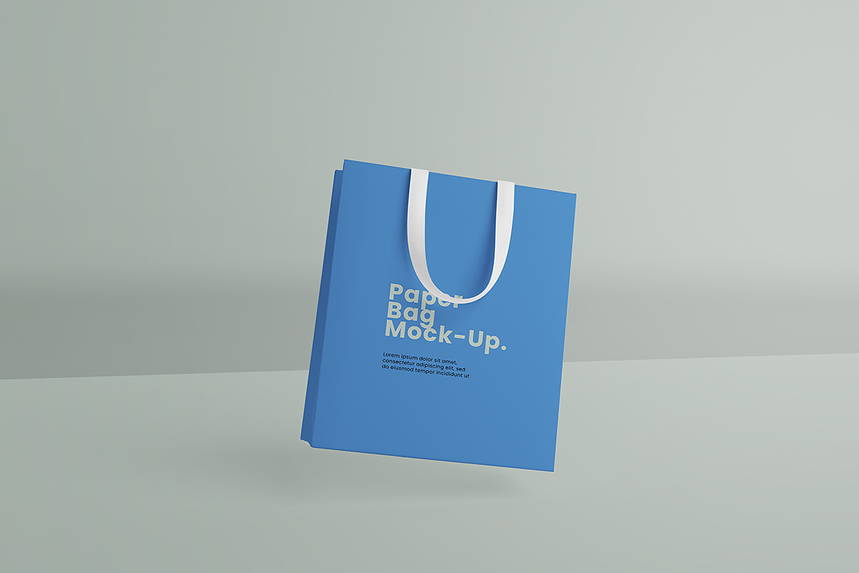 购物袋手提袋纸袋样机mockup插图