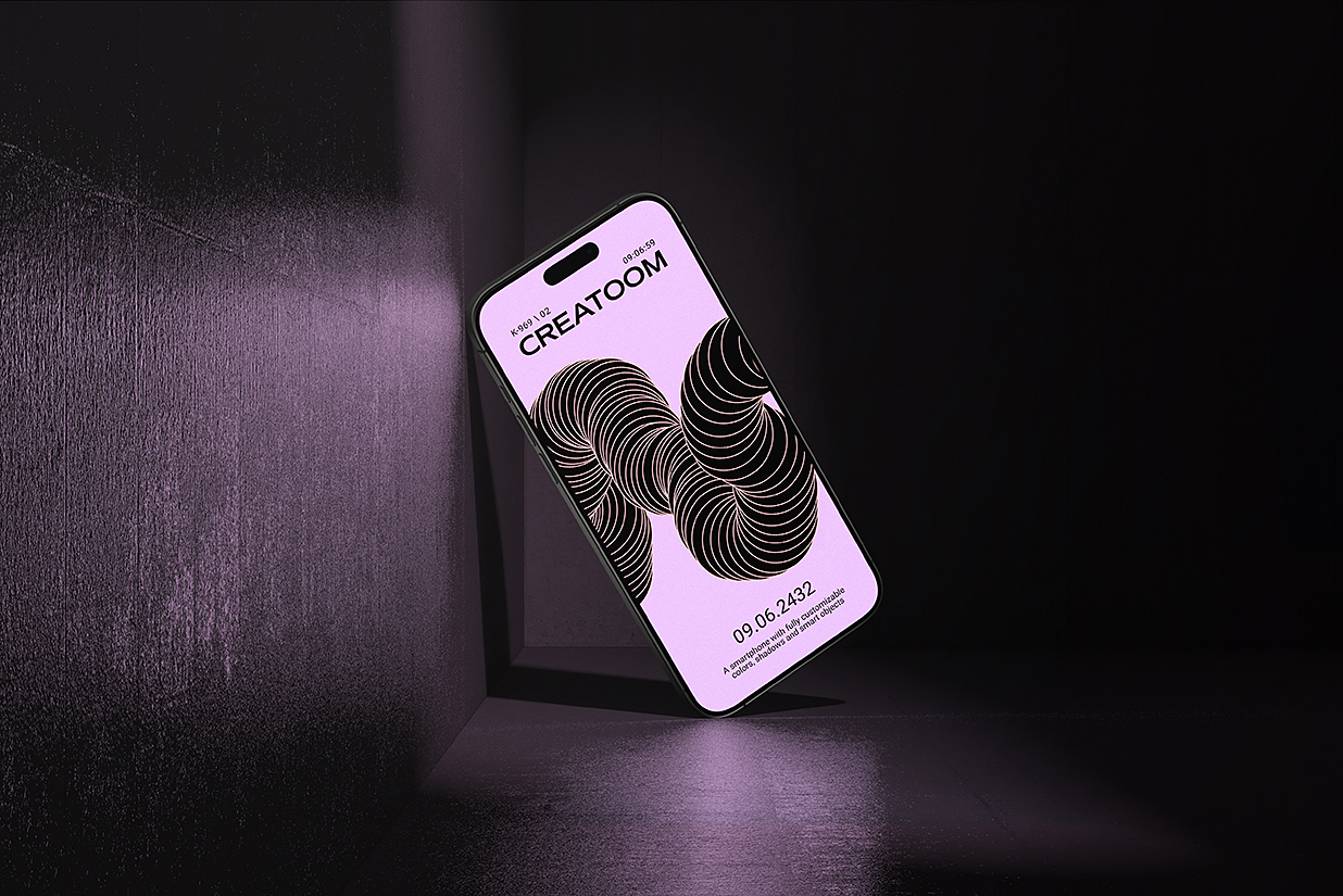 带场景的iPhone 15 pro苹果手机样机mockup插图