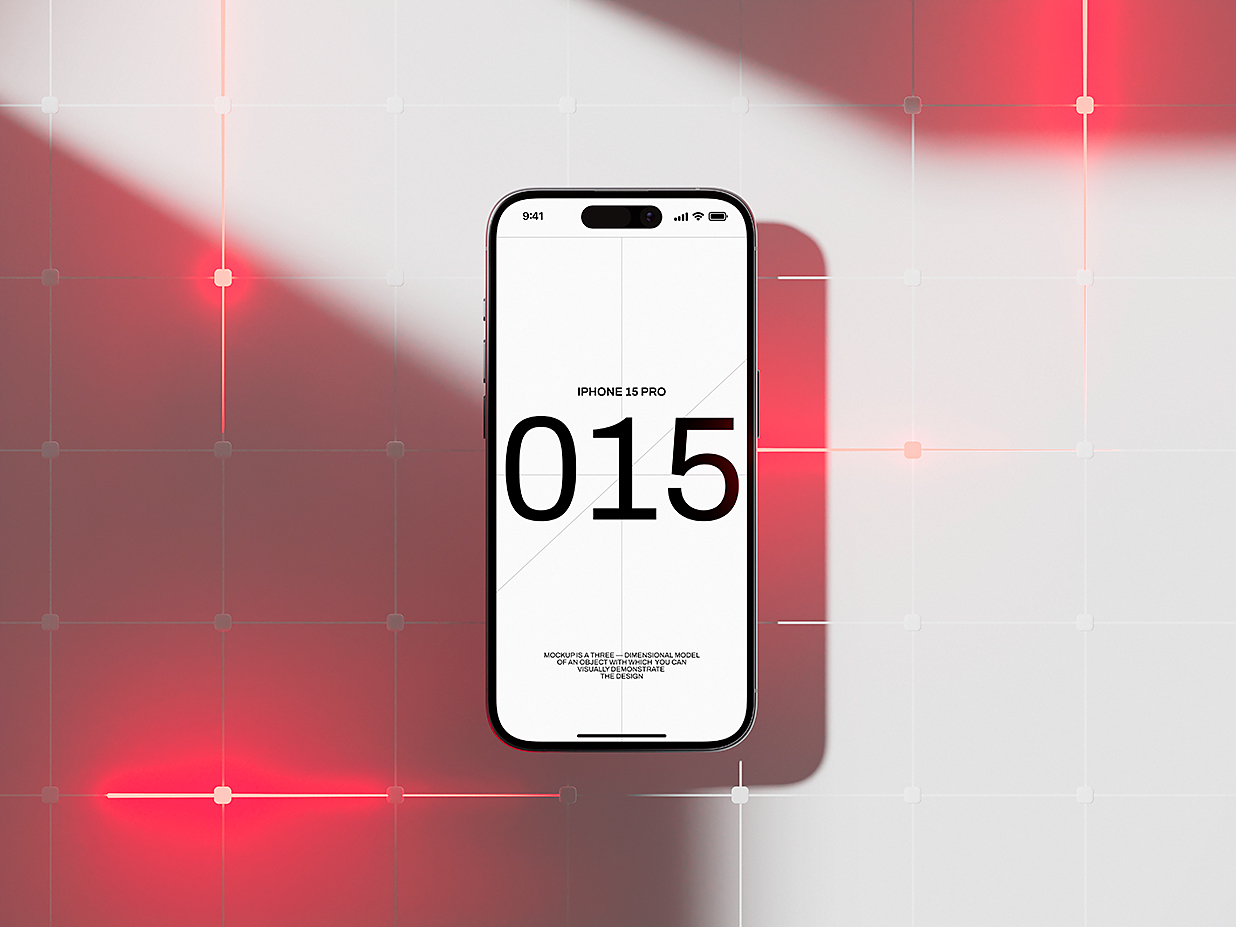精致的iPhone 15 苹果手机样机mockup插图