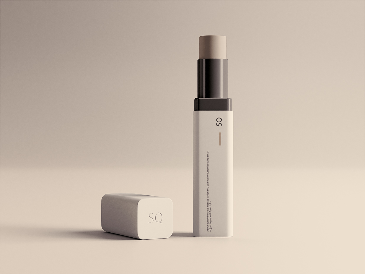 高质感唇膏润唇膏样机mockup插图