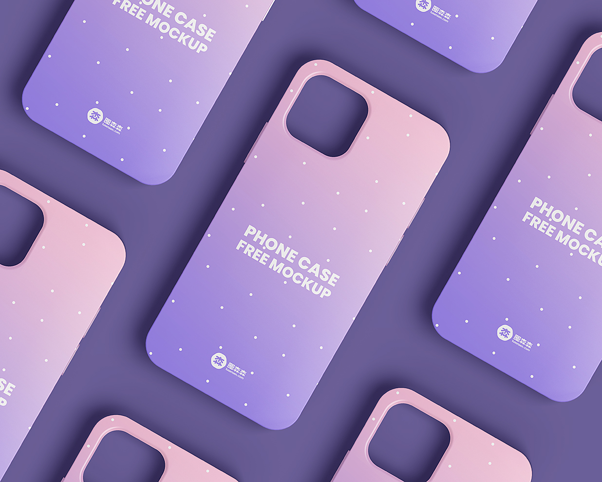 iPhone苹果手机壳设计样机mockup3组插图