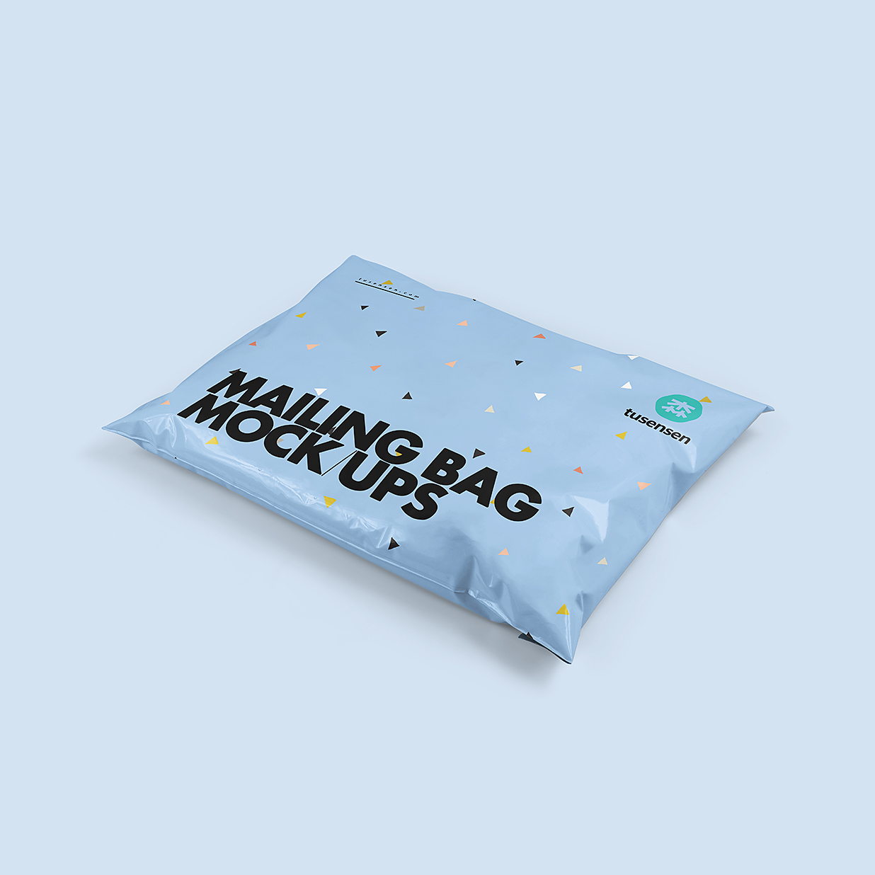 塑料快递袋包装样机mockup插图