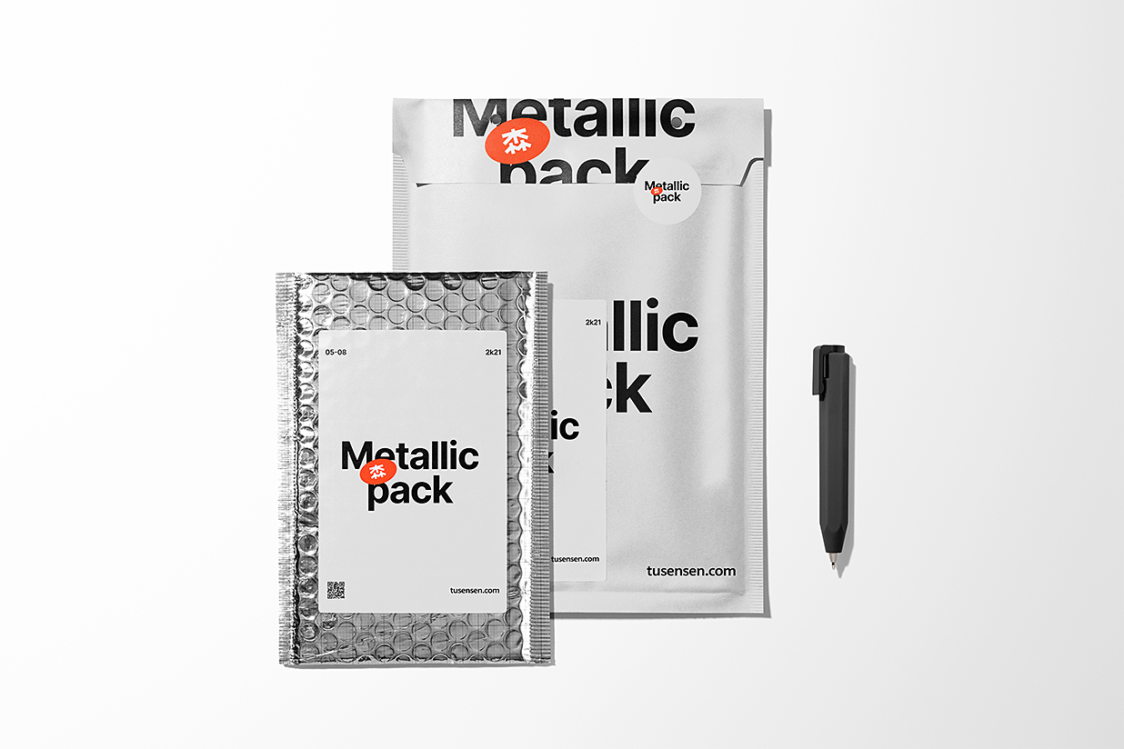 快递袋包装样机mockup插图