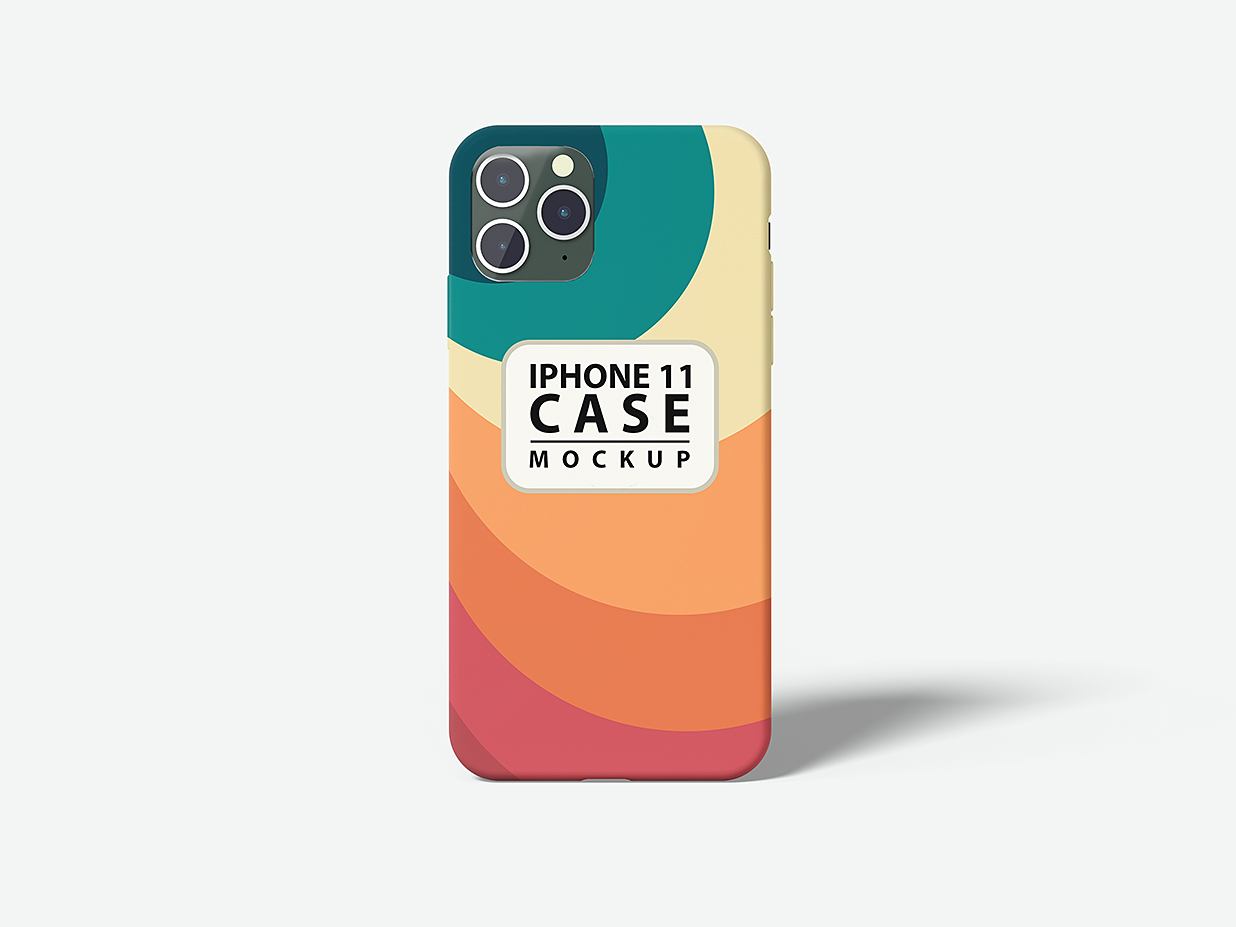iPhone 11 苹果手机壳设计样机mockup3组插图